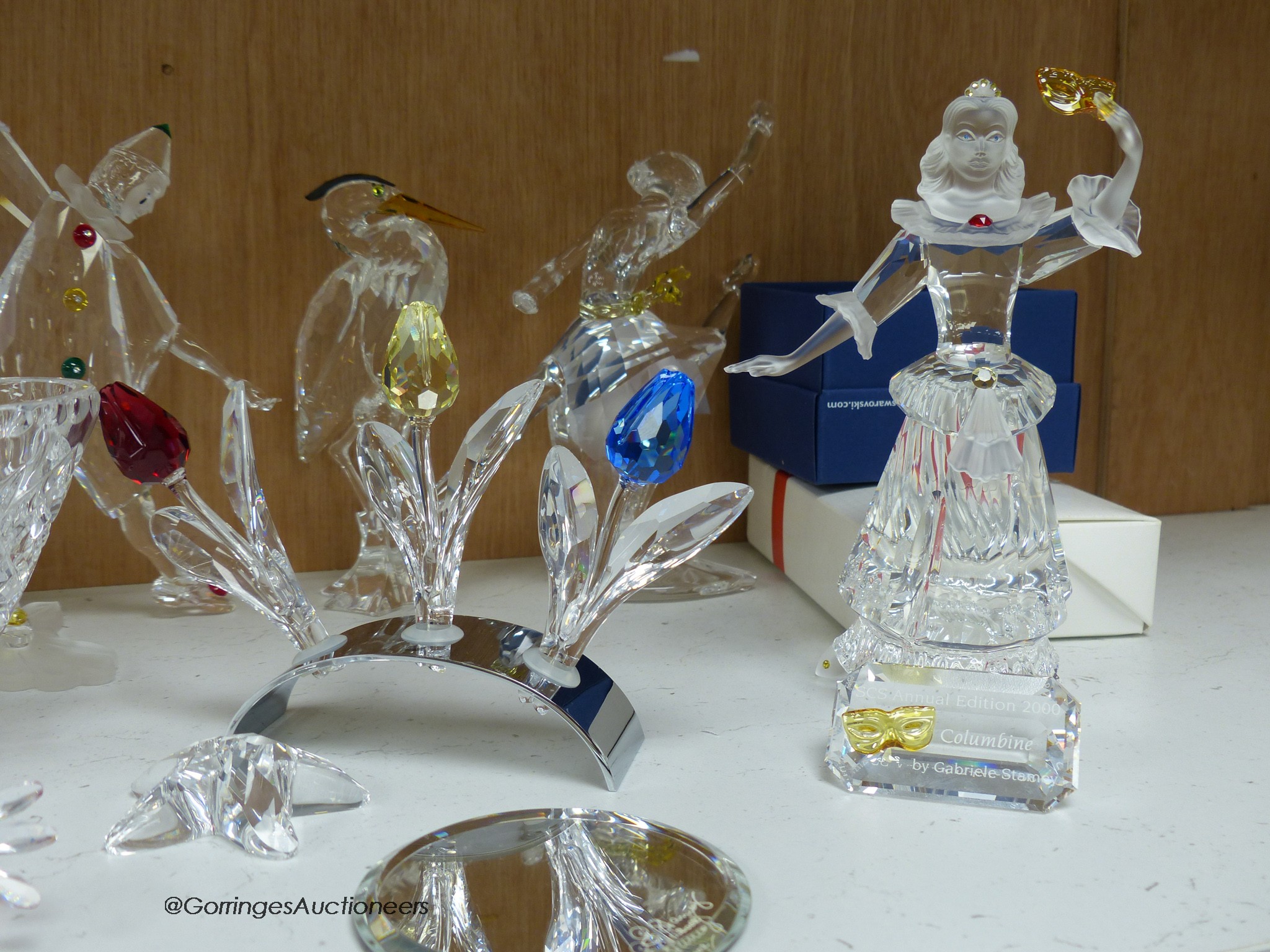 Swarovski Antoniom Columbine, Pierrot and Anna and other Swarovski, unboxed